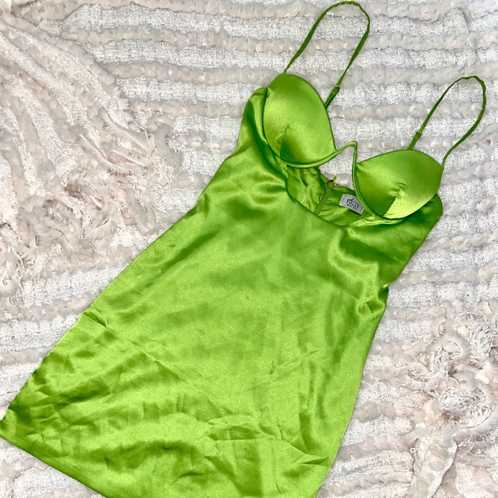 Neon Green Party Dress